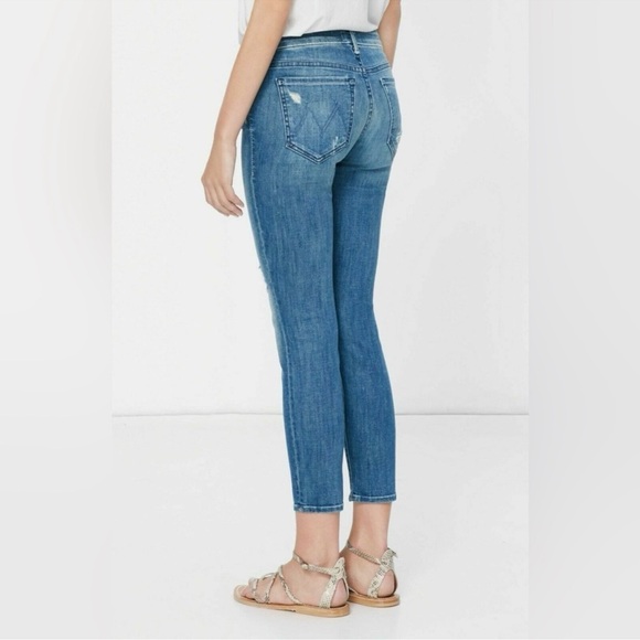 MOTHER Denim The Looker Crop in Graffiti Girl - Size 25 - Picture 2 of 11